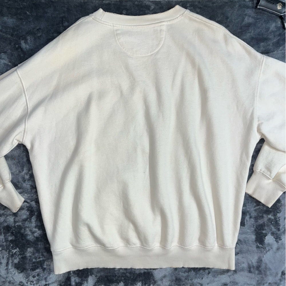American Eagle Outfitters Cream Sweatshirt - Picture 2 of 3